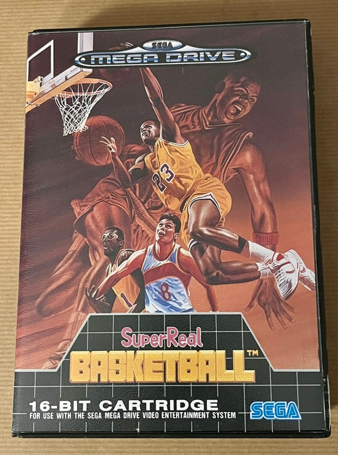 Super Real Basketball Sega Mega Drive PAL CIB