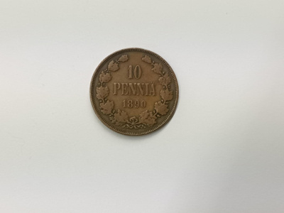 10 Penniä 1890