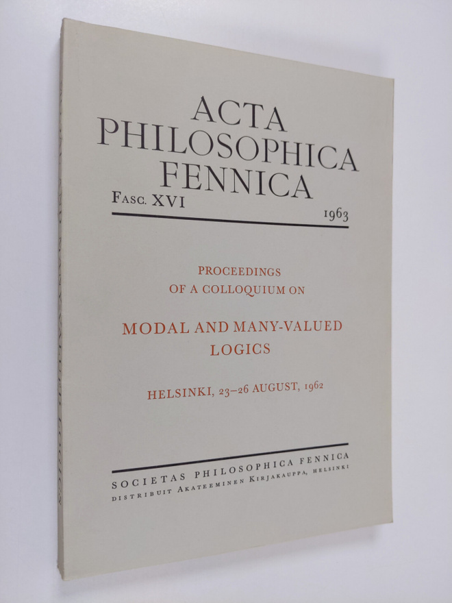 Proceedings of a colloquium on modal and many-valued logi...