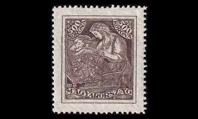 Unkari 381 ** Tuberkuloosin ehkäisy 500 Kr (1924)