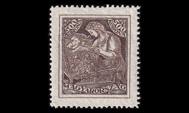 Unkari 381 ** Tuberkuloosin ehkäisy 500 Kr (1924)