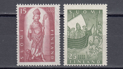 1955 Lape 439 - 440 Suomen kirkko 800 v. **