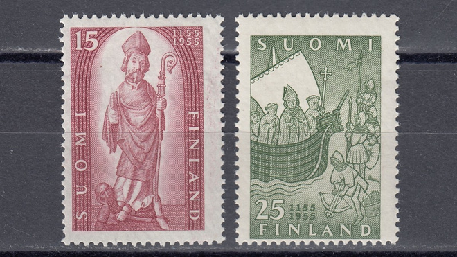 1955 Lape 439 - 440 Suomen kirkko 800 v. **