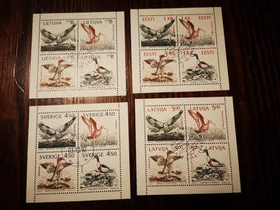 EESTI - LATVIA - LIETTUA - RUOTSI * LINTUAIHEISET SARJAT