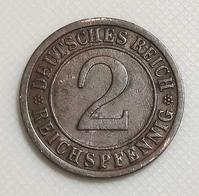 Saksa 2 Pfennig 1925E