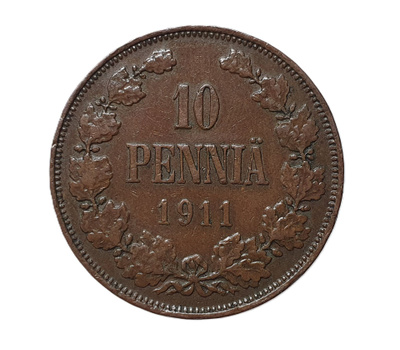 Suomi 10 Penniä 1911.