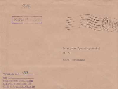 Sotilaspostia, ETELÄ-SUOMEN SOTILASLÄÄNIN ESIKUNTA