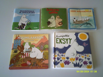 Tove Jansson: Muumipeikko-minikirjat 4 kpl ja äänikirja