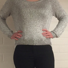 H&M hopeinen kimalle neule koko S - pikkukuva 1