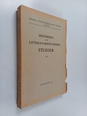 Historiska och litteraturhistoriska studier. 16
