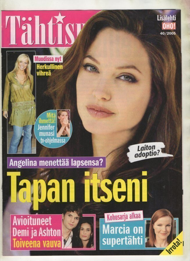Tähtisumua n:o 40 2005 Jolie menettää lapsensa? Demi & Ashto