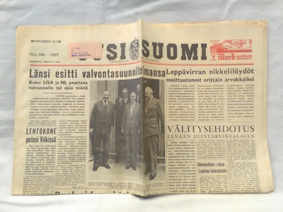 Uusi Suomi 3.8.1957