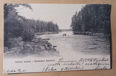 Saimaan kanava, Juustilanjärvi, Tinkamonsaari, p. 1905
