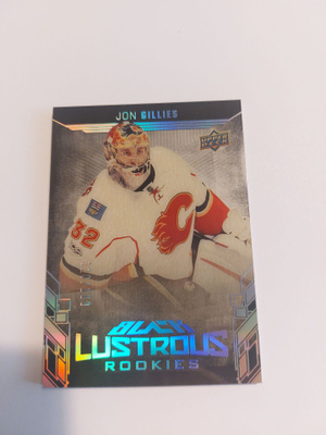 2017-18 UD Black Lustrous Rookies #LRJG Jon Gillies /299