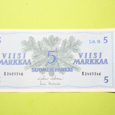 5 markkaa 1963