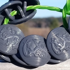 Leijona napit - 10 kpl. Halkaisija - 20 mm. Muovi. Hyväkunt - pikkukuva 4