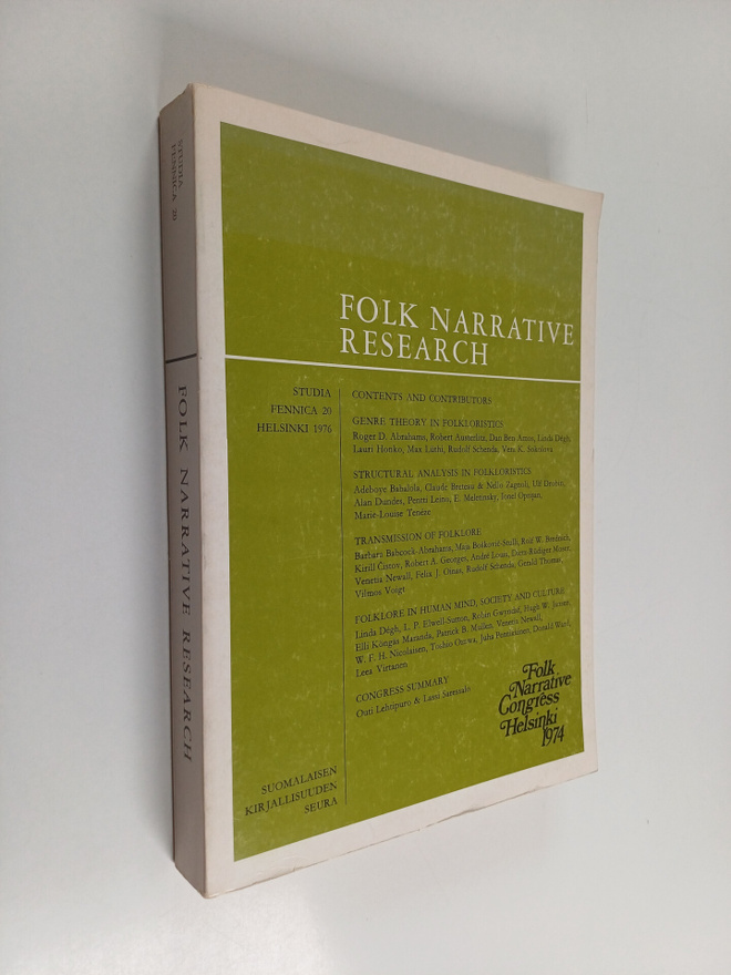 Folk Narrative Research : Some Papers Presented at the VI...