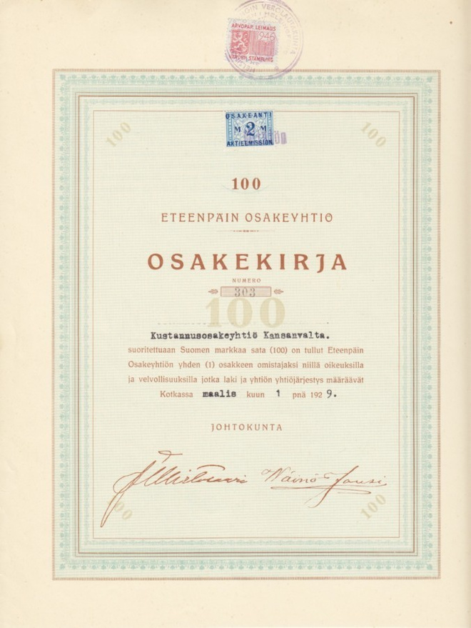 OKK 1929 Eteenpäin Oy, Kotka