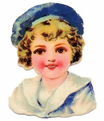 WANHA / Merimiesasuinen poika lakki päässään. 1920-l.