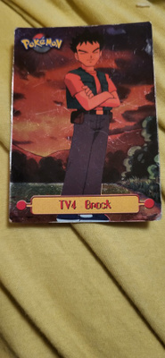 1999 Topps Pokémon Tv4 Brock FOIL Blue Logo card