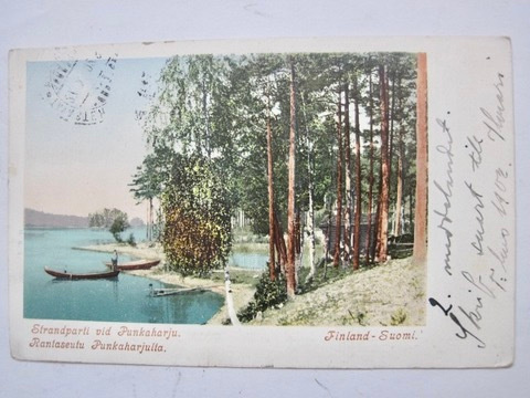 VANHA Postikortti Punkaharju 1902