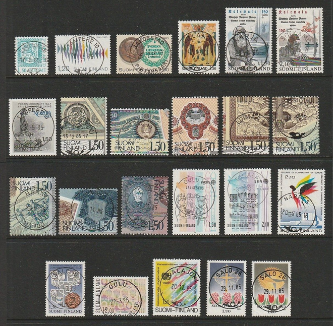 Vuoden 1985 merkit loistoleimattuina.