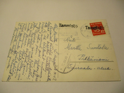 1951 Tammisto (Raisio) rivil Naantali - kortilla