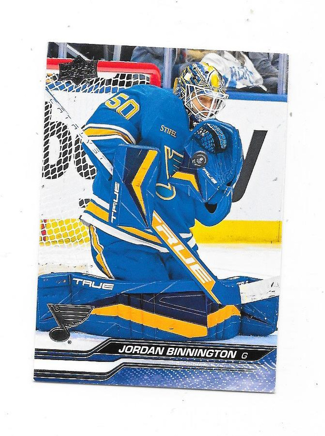 2023-24 Upper Deck #410 Jordan Binnington St Louis Blues MV