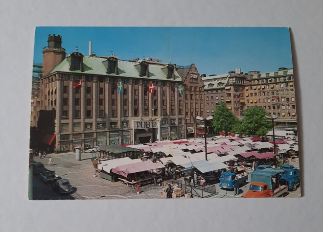 Tukholma,PUB ja Hötorget, kulkematon, 60-70-luvulta??