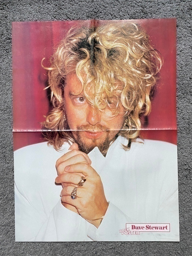 Dave Stewart juliste ja Annie Lennox Eurythmics tarrat