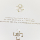 VANHA Luovari Suomen Valkoisen Ruusun Mitali 1lk UPEATKannet - pikkukuva 3