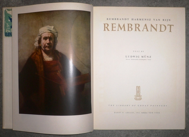 Ludwig Munz : Rembrandt   1954 1.p.