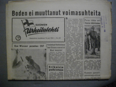 Suomen Urheilulehti Nro 23/1953 (10.11)