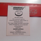 SEMIC  Olympia-MM-72 #211 Jim Nelson  Rangers NHL - pikkukuva 2