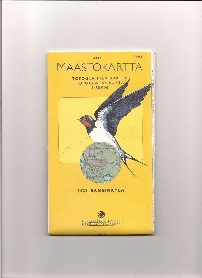 Maastokartta 1:50 000 Sanginkylä