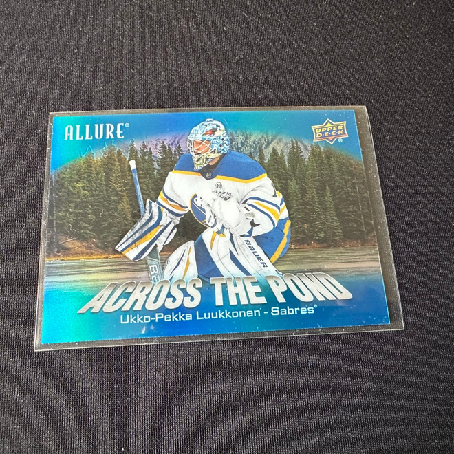 Upper Deck Allure Across the pond Blue Ukko-Pekka Luukkonen