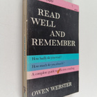 Owen Webster : Read Well and Remember - pikkukuva 1