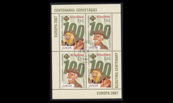 Romania 6190-1BL396_I o Europa partio (2007)