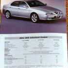 2001 Alfa Romeo 147 156 166 esite - suom - KUIN UUSI - pikkukuva 2