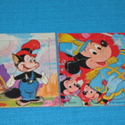 Disney - 2kpl vanhoja palapelejä - Mikki ja Pikku Hukka - pikkukuva 1