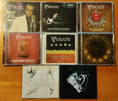 Viikate yhtyeen CD:t 8 kappaletta