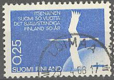 1967 itsenäisyys 25p er.kaunis Loimaa-68