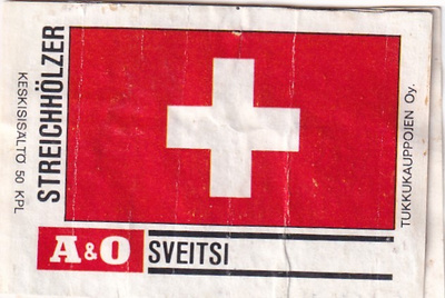 Sveitsi, Streichhölzer,  A & O      b586