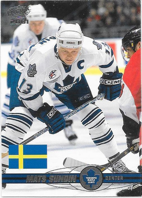 2000-01 Pacific #448 Mats Sundin Toronto Maple Leafs