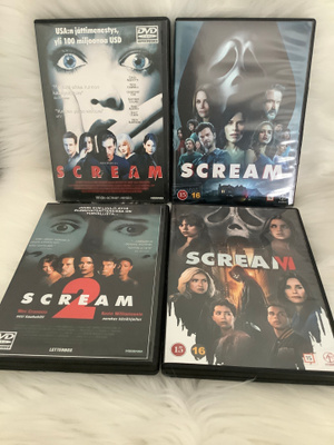 4 X SCREAM (SCREAM 1996,SCREAM 2022,SCREAM 2,SCREAM 6)