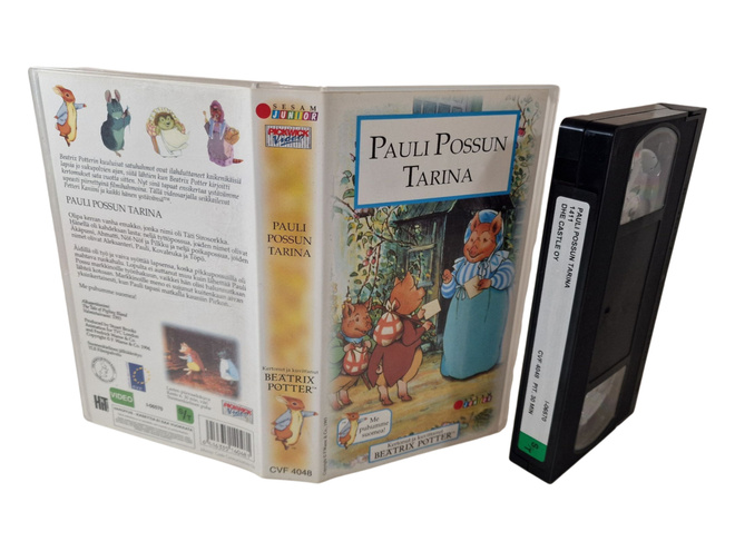 Lasten VHS -elokuva (Pauli Possun Tarina - Beatrix Potter) S