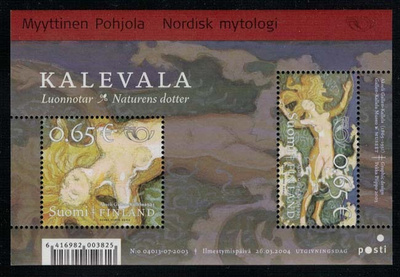 2004 Pohjola, Myyttinen Pohjols, postituore pienoisarkki.
