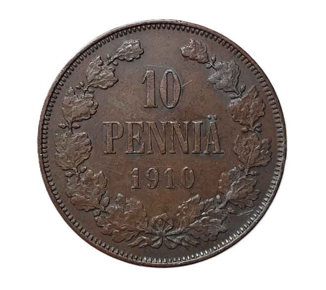 Suomi 10 Penniä 1910
