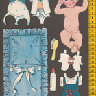 Paperinukke tyttövauva 1950-luku - pikkukuva 1