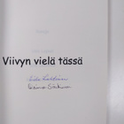 Eila Lehtinen ym. : Viivyn vielä tässä : runoja (signeera... - pikkukuva 3